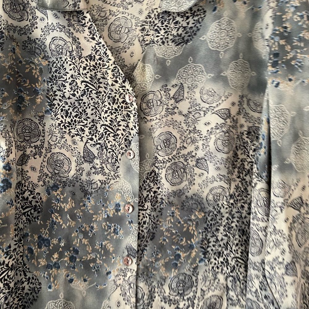 Lane Bryant patch work button up - Picture 2 of 6